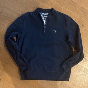 Barbour Men's navy Zip-Up Shirt